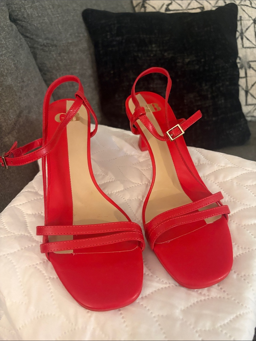 Gianni Bini Red Slingback Heel Sandals